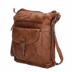 Hide & Stitches Combi Rygsk/Shopper Cognac