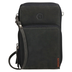 Hide & Stitches Mobiltaske Sort