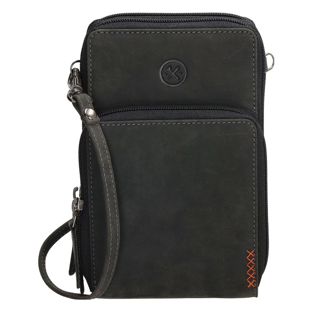 Hide &amp; Stitches Mobiltaske Sort 20585-001