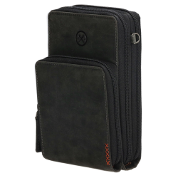 Hide & Stitches Mobiltaske Sort