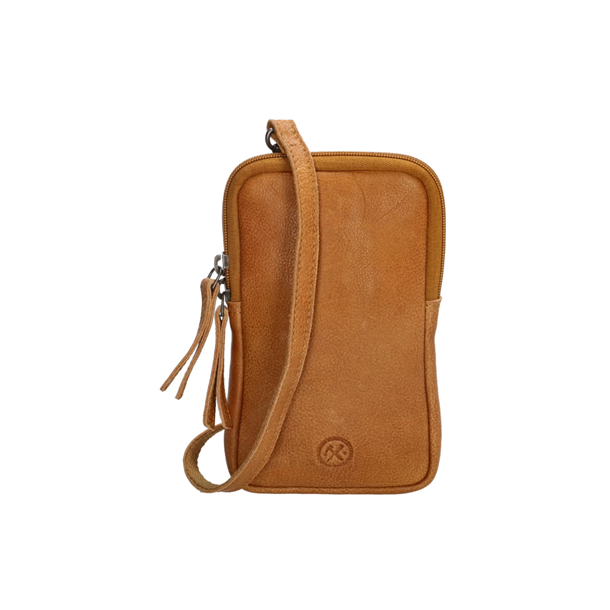 Hide &amp; Stitches Paint Rock Mobiltaske Ochre 