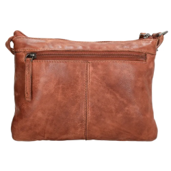 Hide & Stitches Skuldertaske Cognac
