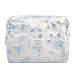 Karen Toilettaske Bl/Hvid Brocade