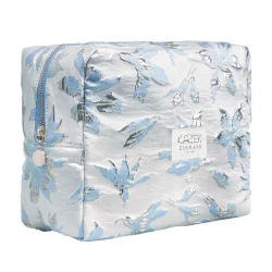 Karen Toilettaske Bl/Hvid Brocade