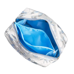 Karen Toilettaske Bl/Hvid Brocade