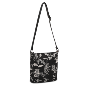 Lycke Flora Skuldertaske Sort Gobelin