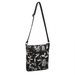 Lycke Flora Skuldertaske Sort Gobelin