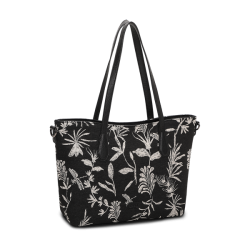 Lycke Flora Shopper Sort Gobelin