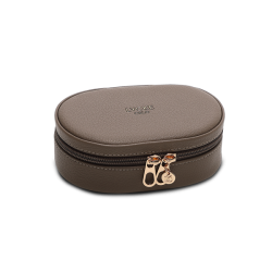 Lycke Egersund smykkeskrin taupe lukket – elegant design med lynlslukning