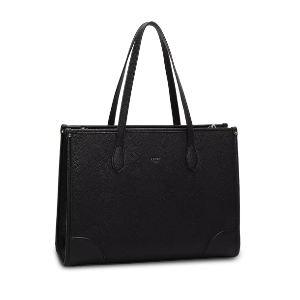 Lycke Oslo Sandnes shopper hndtaske sort – stor taske med lange hanke