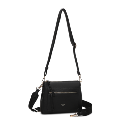 Lycke Oslo Sandnes crossover taske sort – med skulderrem og frontlomme