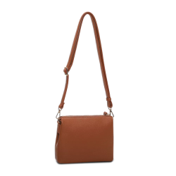 Lycke Oslo Sandnes crossover taske cognac – bagsidevisning