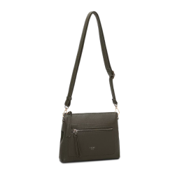 Lycke Oslo Sandnes crossover taske grn – set fra siden med elegante detaljer