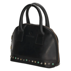 Micmacbags l�der h�ndtaske sort 