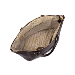 Puccini Louisa Shopper Brun Logo