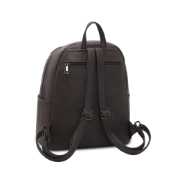 Bagside af Puccini Mika rygsk i brun med justerbare remme og lynlslomme