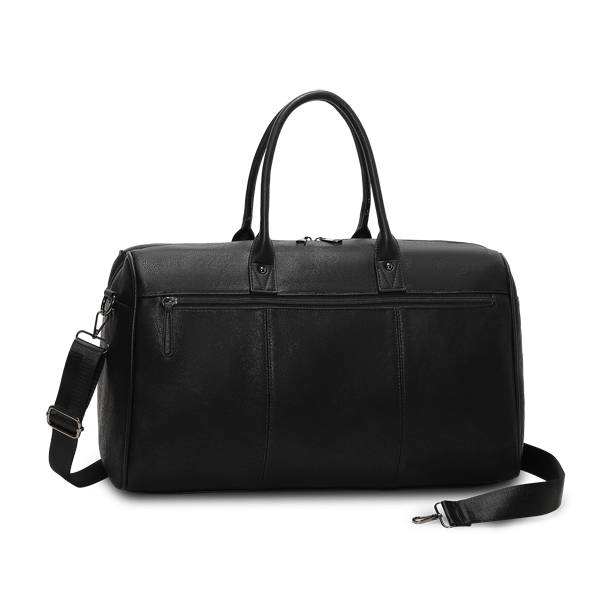 Puccini Mika weekendtaske sort – forside med hndtag og skulderrem