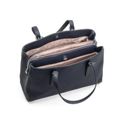 Billede 1: Indvendig visning af Puccini Anna hndveske i navy med PC-lomme