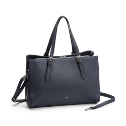 Billede 2: Puccini Anna hndveske i navy med lange hanke og skulderrem