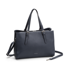 Billede 2: Puccini Anna hndveske i navy med lange hanke og skulderrem