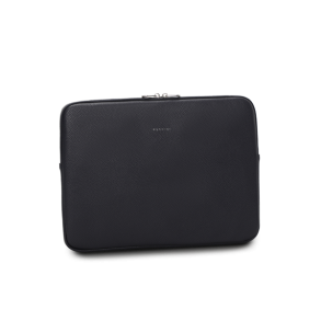 Puccini PC-mappe i navy kunstlder set forfra med lynlslukning