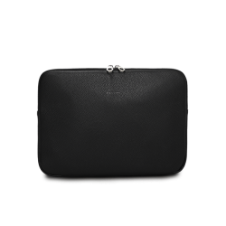 Puccini PC-mappe i sort kunstlder set forfra med lynlslukning