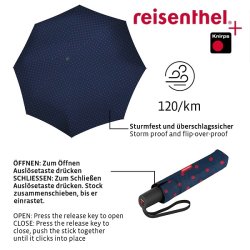 Reisenthel Pocket Duomatic Taskeparaply Dots Red