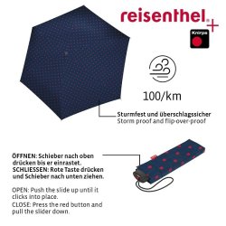 Reisenthel Pocket Mini Taskeparaply Dots Red