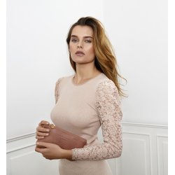 Rosemunde Lille Combi Clutch Bubblegum/Silver 