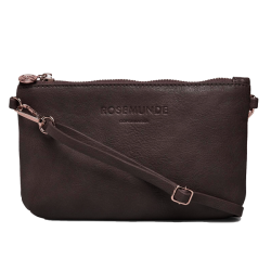 Rosemunde RBAndora Lille Combi Clutch Dark Brown/Gold