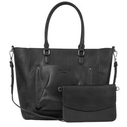 Rosemunde RBAndora Shopper med Clutch Sort/Sort Oxid