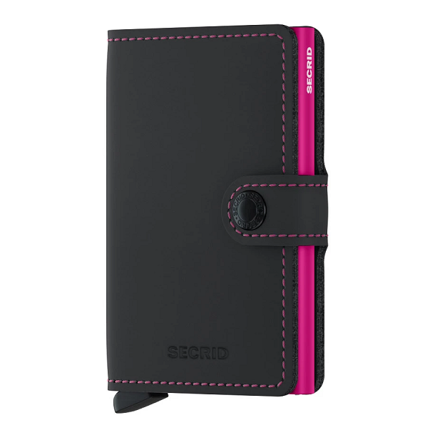 SECRID RFID Miniwallet Matte Kreditkortholder MM-Black & Fuchsia