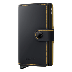 SECRID RFID Miniwallet Matte Kreditkortholder MM-Black &amp; Ochre