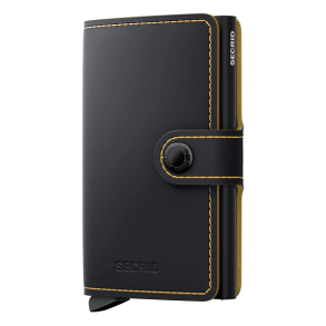 SECRID RFID Miniwallet Matte Kreditkortholder MM-Black & Ochre