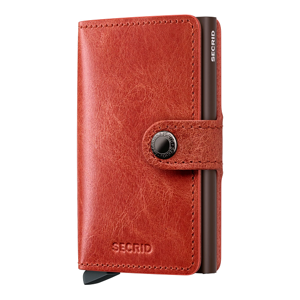 SECRID RFID Miniwallet Vintage Kreditkortholder MV-Orange