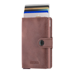 SECRID RFID Miniwallet Vintage Kreditkortholder Mauve