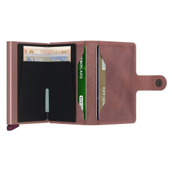 SECRID RFID Miniwallet Vintage Kreditkortholder Mauve