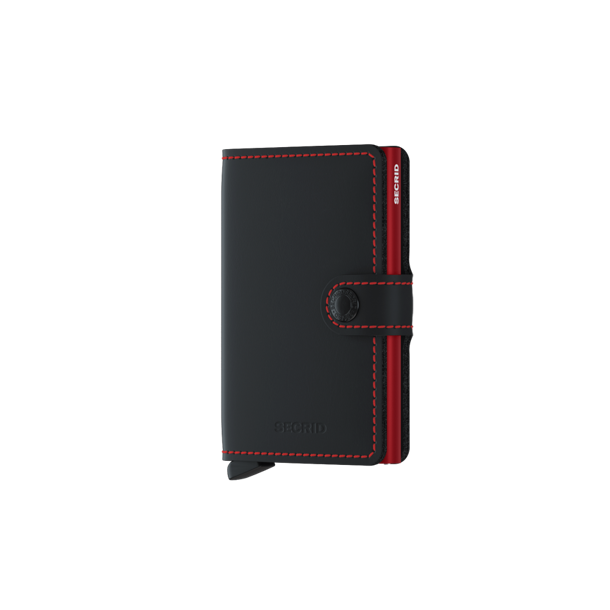 SECRID RFID Miniwallet Matte Kreditkortholder MM-Black & Red