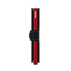 SECRID RFID Miniwallet Matte Kreditkortholder black/red