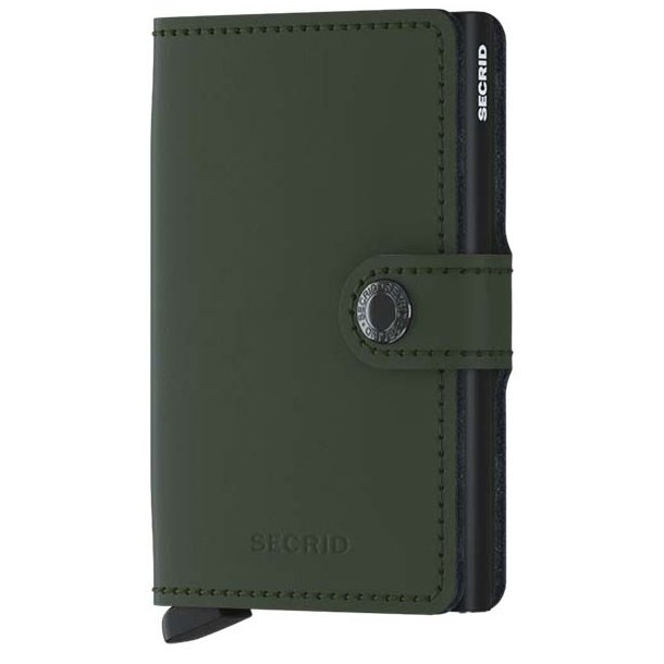 SECRID RFID Miniwallet Matte Kreditkortholder MM-Green-Black 