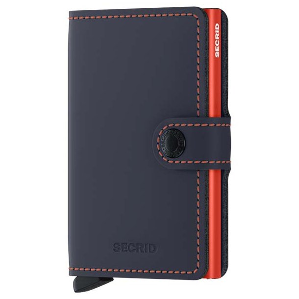 SECRID RFID Miniwallet Matte Kreditkortholder MM-Nightblue & Orange