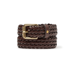 Saddler Grahn Flettet Lderblte Brun