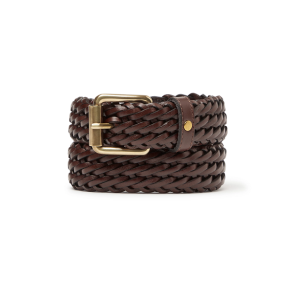 Saddler Grahn Flettet Lderblte Brun