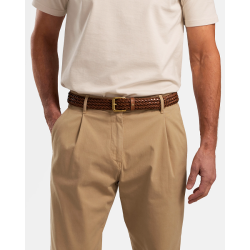 Saddler Grahn Flettet Lderblte Brun