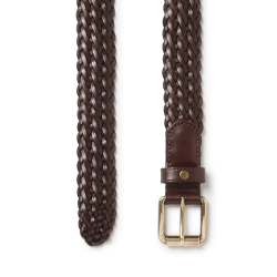 Saddler Grahn Flettet Lderblte Brun