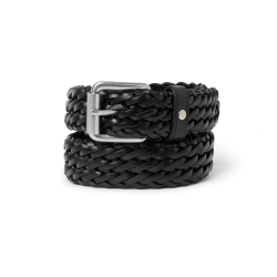 Saddler Grahn Flettet Lderblte Sort