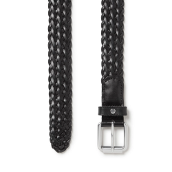 Saddler Grahn Flettet Lderblte Sort