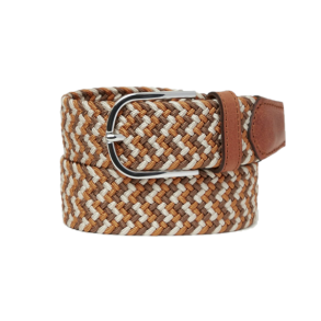 Saddler Knoxville Flettet Textilblte Beige/Brown