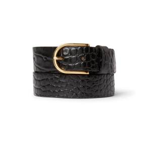 Saddler Safira Lderblte Sort Croco