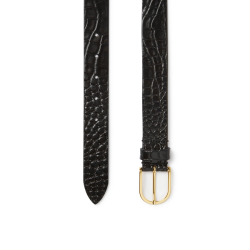 Saddler Safira Lderblte Sort Croco